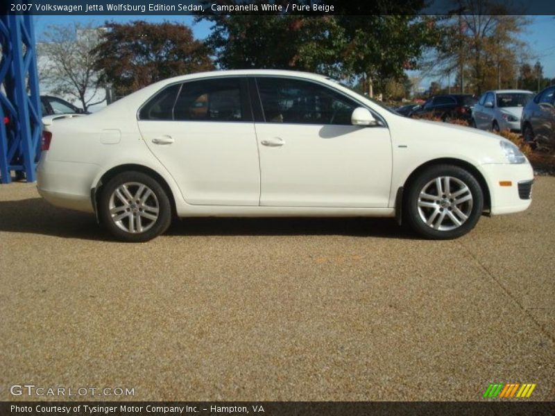 Campanella White / Pure Beige 2007 Volkswagen Jetta Wolfsburg Edition Sedan