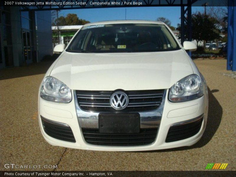Campanella White / Pure Beige 2007 Volkswagen Jetta Wolfsburg Edition Sedan