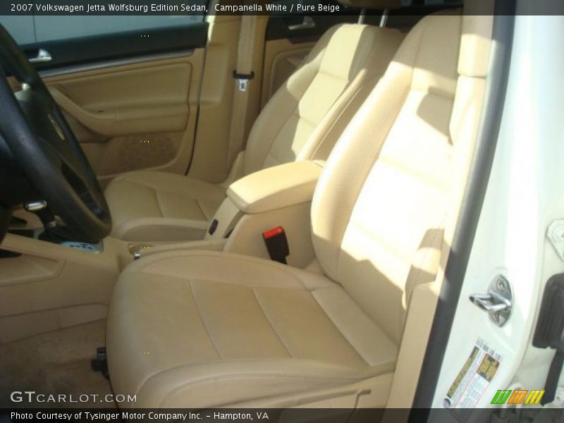 Campanella White / Pure Beige 2007 Volkswagen Jetta Wolfsburg Edition Sedan