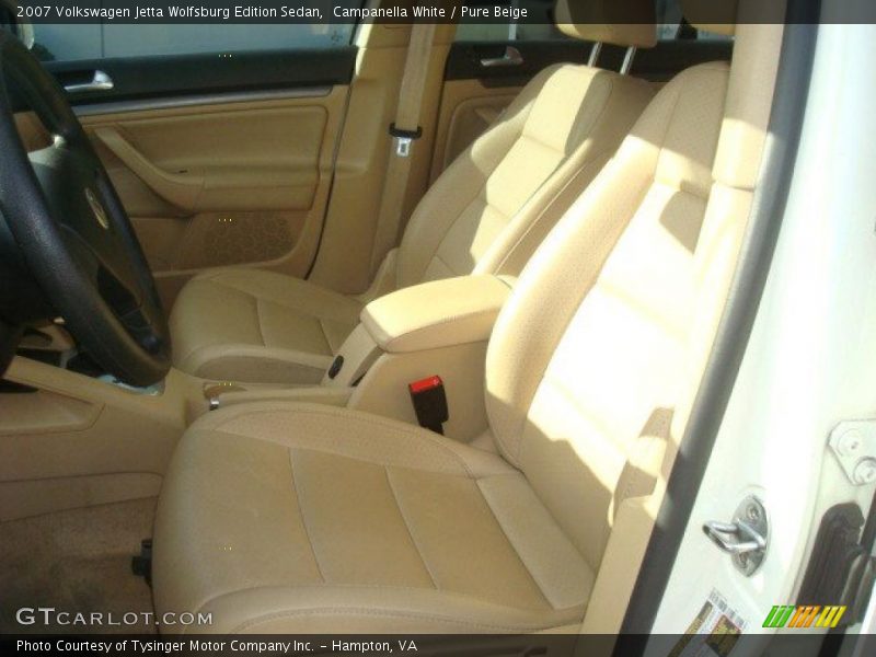 Campanella White / Pure Beige 2007 Volkswagen Jetta Wolfsburg Edition Sedan