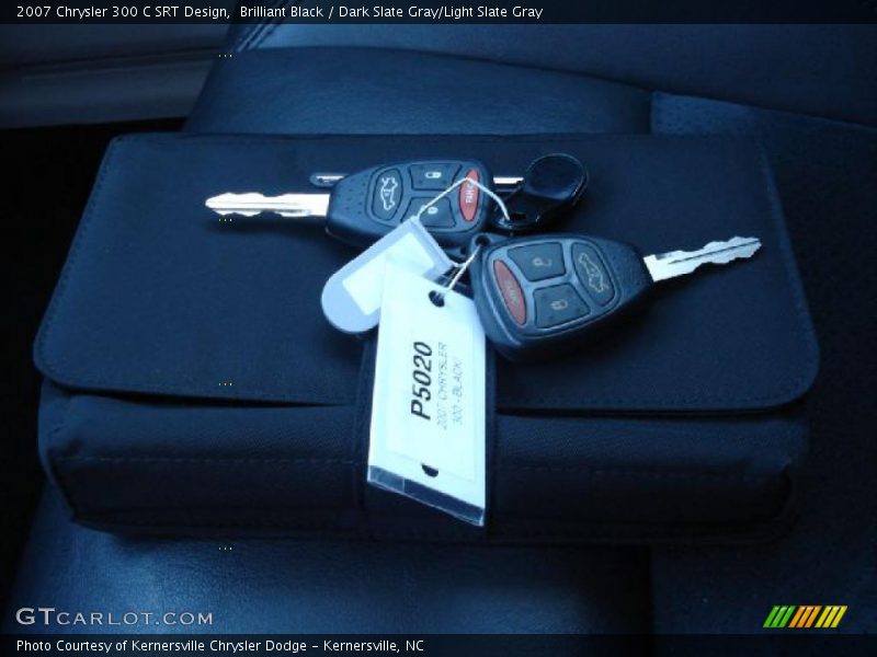 Brilliant Black / Dark Slate Gray/Light Slate Gray 2007 Chrysler 300 C SRT Design