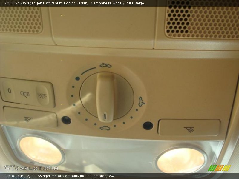 Campanella White / Pure Beige 2007 Volkswagen Jetta Wolfsburg Edition Sedan