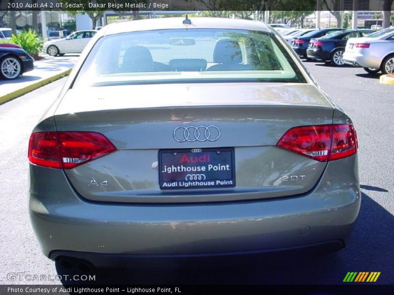 Dakar Beige Metallic / Beige 2010 Audi A4 2.0T Sedan