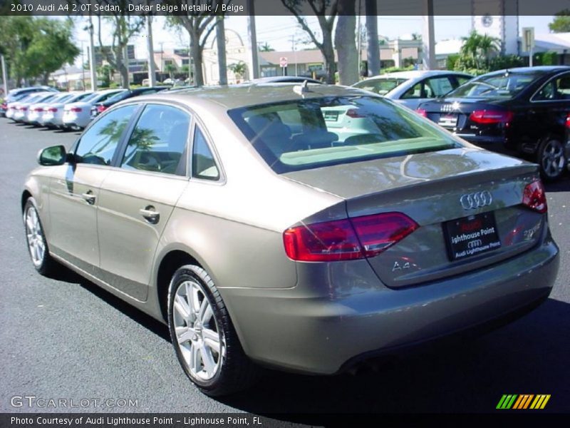 Dakar Beige Metallic / Beige 2010 Audi A4 2.0T Sedan