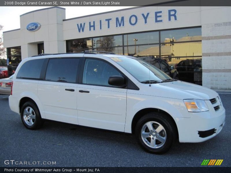 Stone White / Dark Slate/Light Shale 2008 Dodge Grand Caravan SE