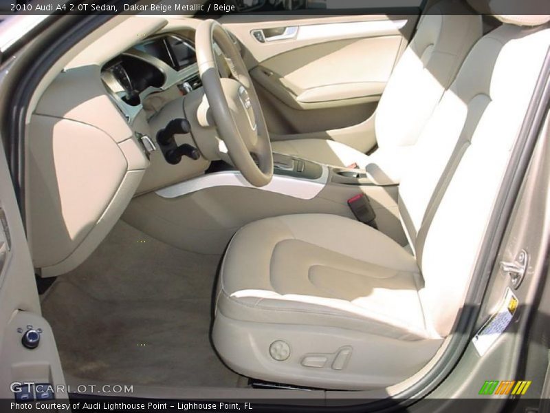 Beige Interior - 2010 A4 2.0T Sedan 