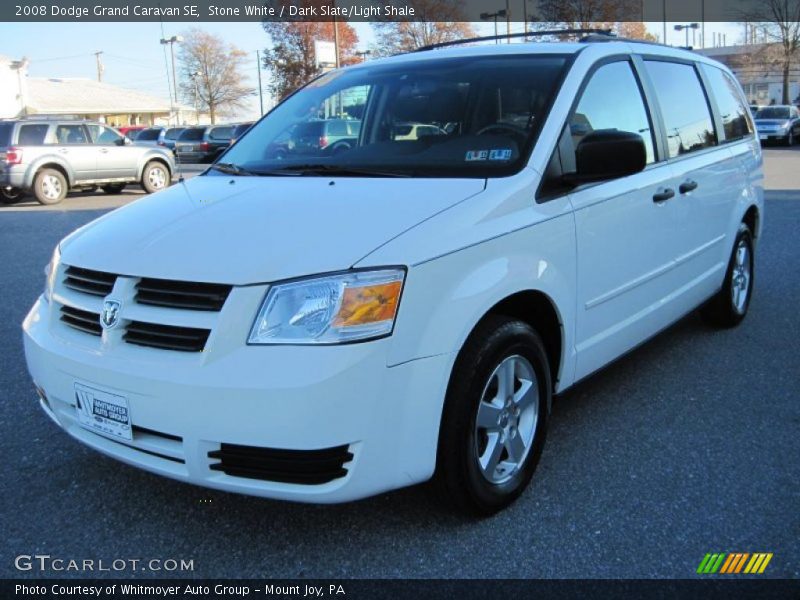 Stone White / Dark Slate/Light Shale 2008 Dodge Grand Caravan SE