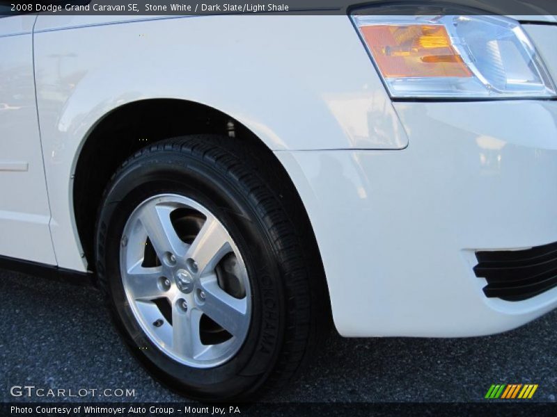 Stone White / Dark Slate/Light Shale 2008 Dodge Grand Caravan SE