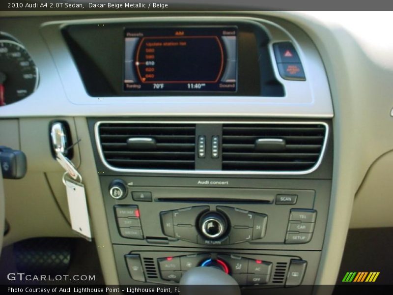 Dakar Beige Metallic / Beige 2010 Audi A4 2.0T Sedan