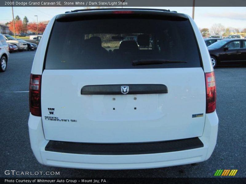 Stone White / Dark Slate/Light Shale 2008 Dodge Grand Caravan SE