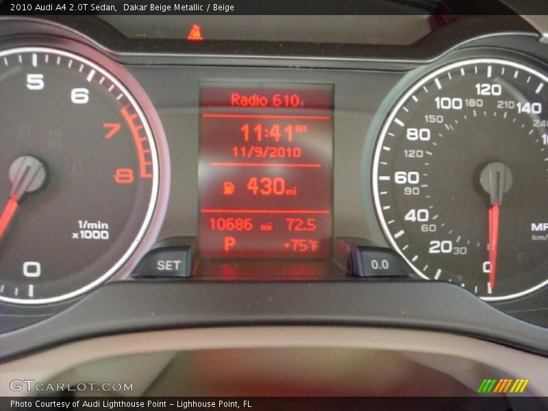 Dakar Beige Metallic / Beige 2010 Audi A4 2.0T Sedan