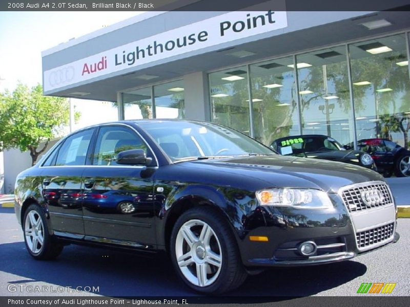 Brilliant Black / Black 2008 Audi A4 2.0T Sedan