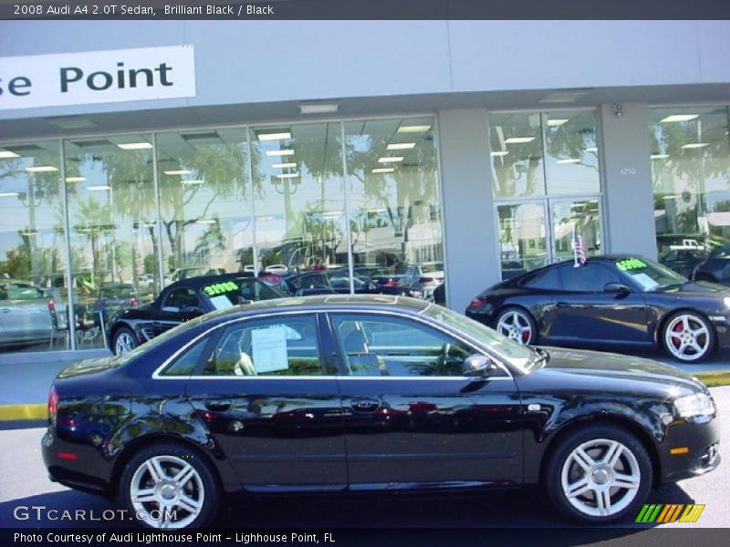 Brilliant Black / Black 2008 Audi A4 2.0T Sedan