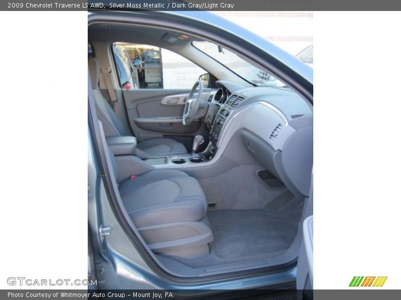 Silver Moss Metallic / Dark Gray/Light Gray 2009 Chevrolet Traverse LS AWD