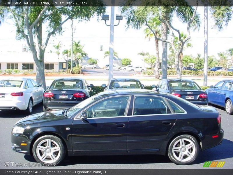 Brilliant Black / Black 2008 Audi A4 2.0T Sedan