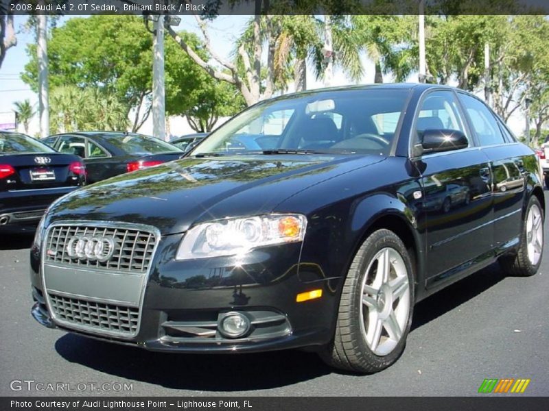 Brilliant Black / Black 2008 Audi A4 2.0T Sedan