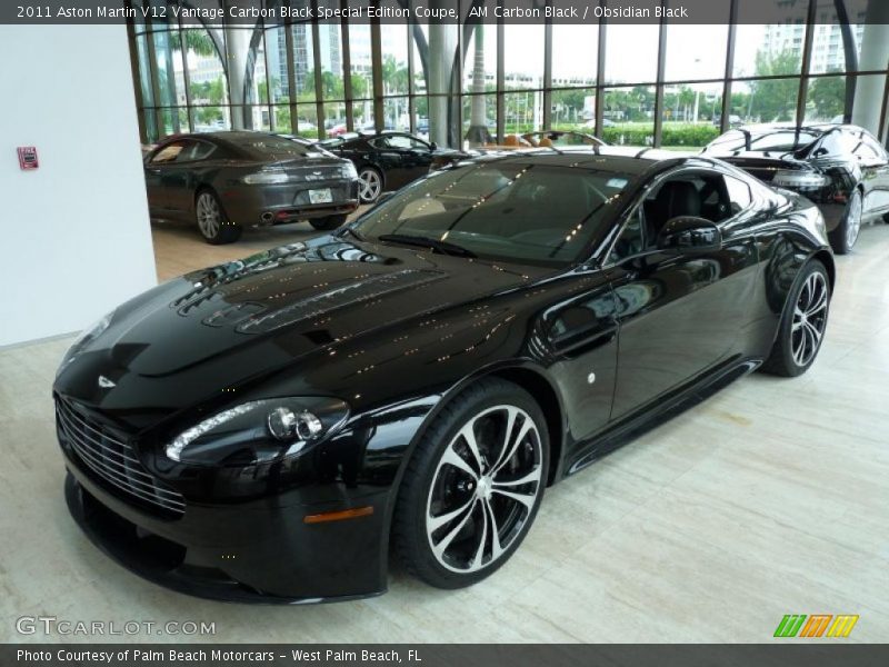 Front 3/4 View of 2011 V12 Vantage Carbon Black Special Edition Coupe