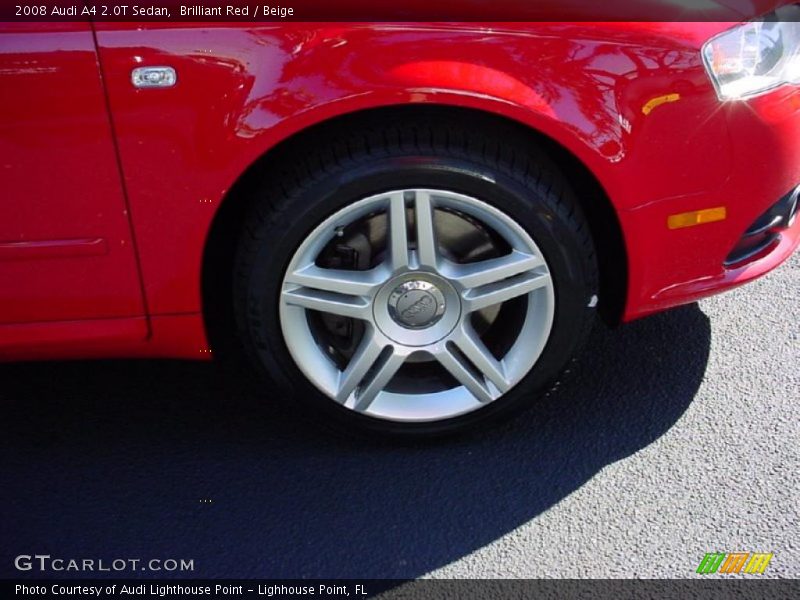 Brilliant Red / Beige 2008 Audi A4 2.0T Sedan