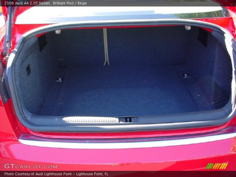 Brilliant Red / Beige 2008 Audi A4 2.0T Sedan