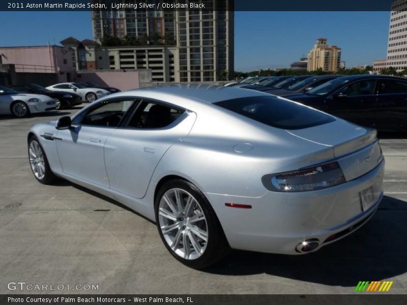 Lightning Silver / Obsidian Black 2011 Aston Martin Rapide Sedan