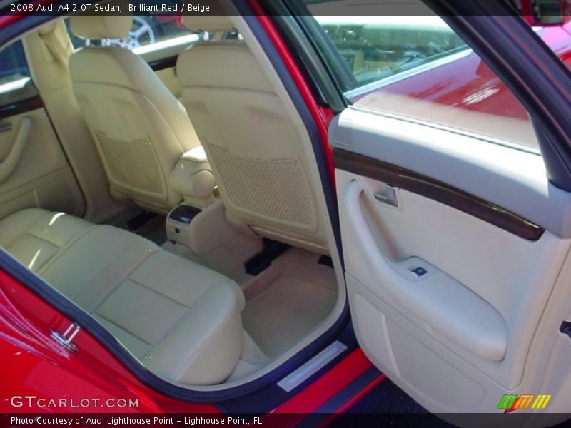 Brilliant Red / Beige 2008 Audi A4 2.0T Sedan