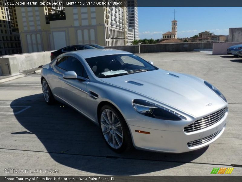 Lightning Silver / Obsidian Black 2011 Aston Martin Rapide Sedan