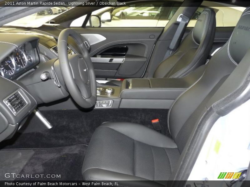  2011 Rapide Sedan Obsidian Black Interior