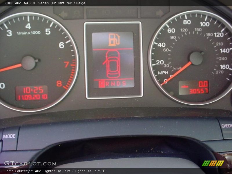 Brilliant Red / Beige 2008 Audi A4 2.0T Sedan