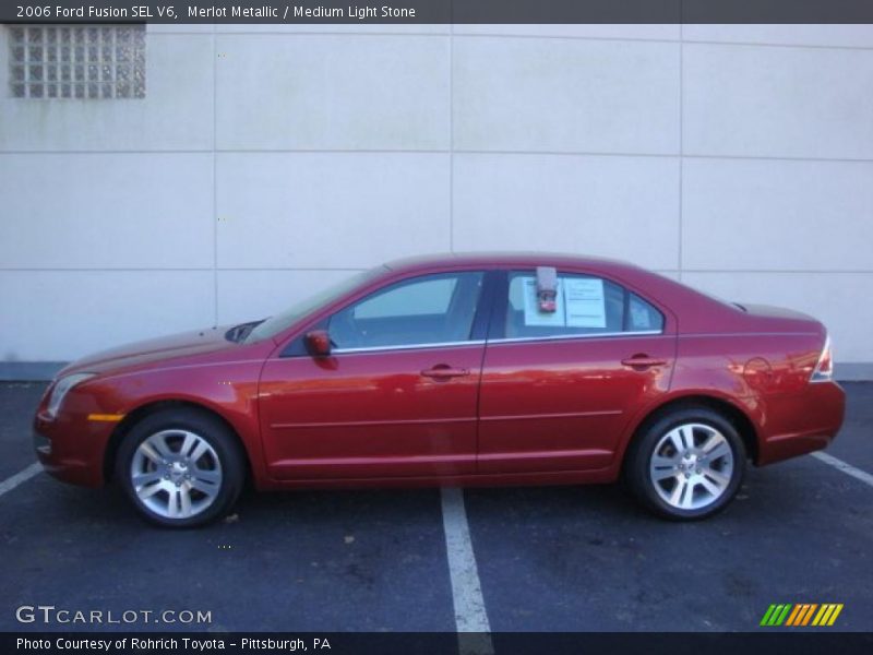 Merlot Metallic / Medium Light Stone 2006 Ford Fusion SEL V6