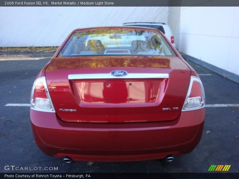 Merlot Metallic / Medium Light Stone 2006 Ford Fusion SEL V6
