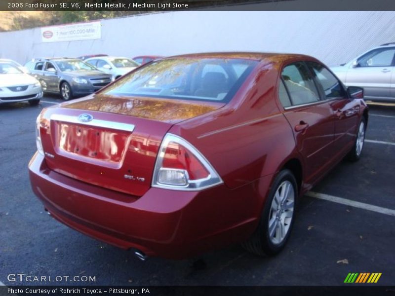 Merlot Metallic / Medium Light Stone 2006 Ford Fusion SEL V6