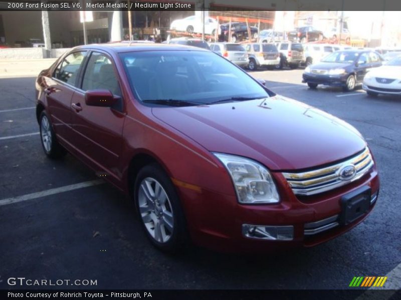 Merlot Metallic / Medium Light Stone 2006 Ford Fusion SEL V6