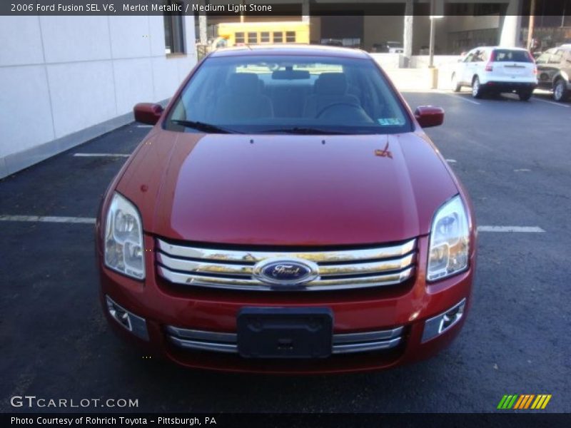 Merlot Metallic / Medium Light Stone 2006 Ford Fusion SEL V6