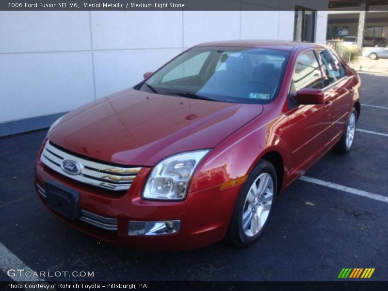 Merlot Metallic / Medium Light Stone 2006 Ford Fusion SEL V6