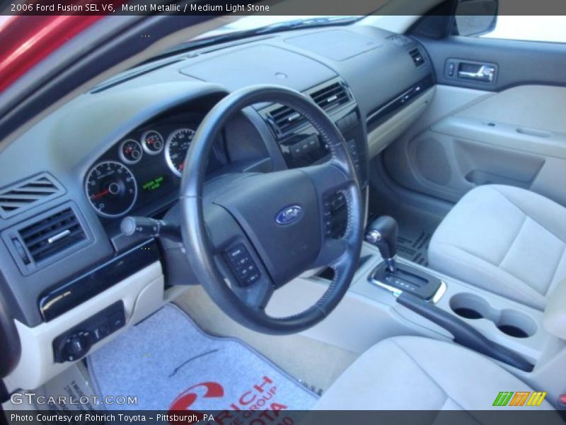 Merlot Metallic / Medium Light Stone 2006 Ford Fusion SEL V6