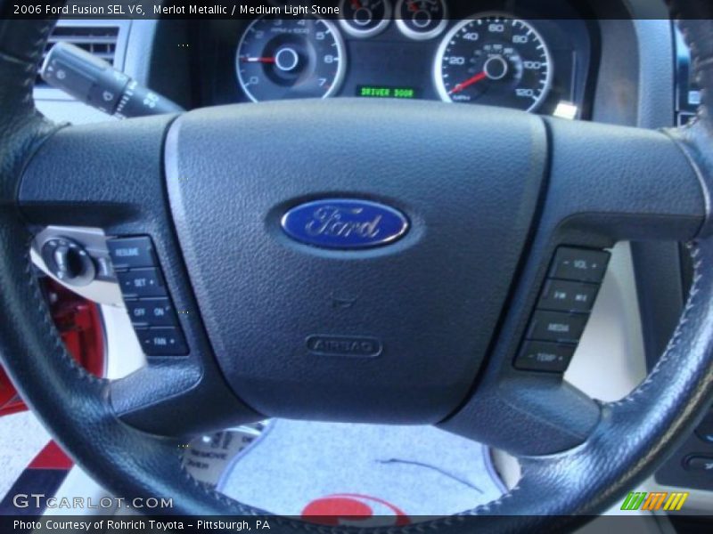 Merlot Metallic / Medium Light Stone 2006 Ford Fusion SEL V6
