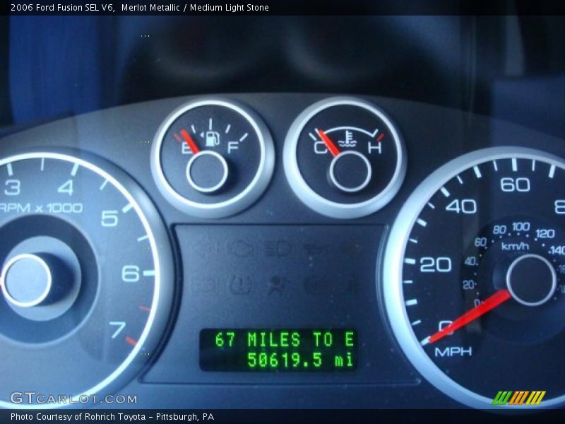 Merlot Metallic / Medium Light Stone 2006 Ford Fusion SEL V6