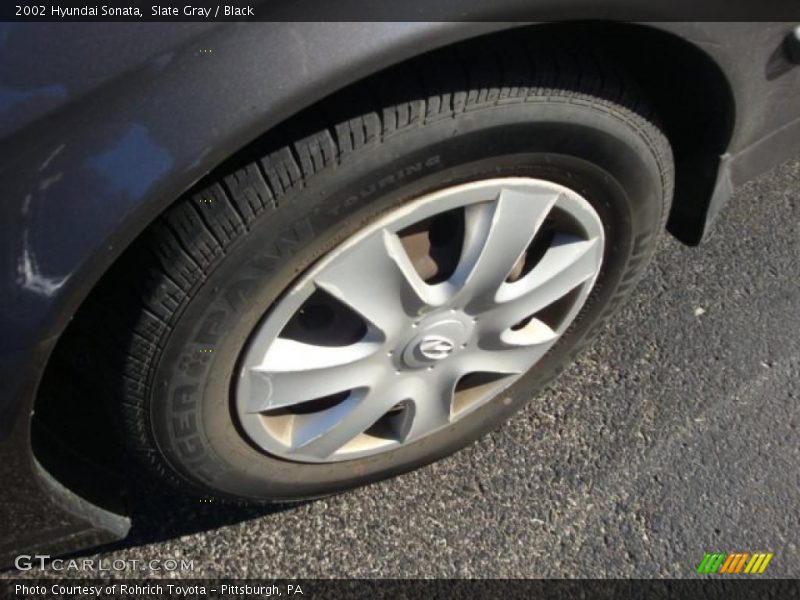 Slate Gray / Black 2002 Hyundai Sonata