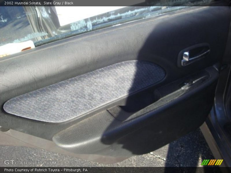 Slate Gray / Black 2002 Hyundai Sonata