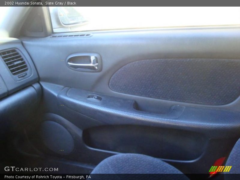 Slate Gray / Black 2002 Hyundai Sonata