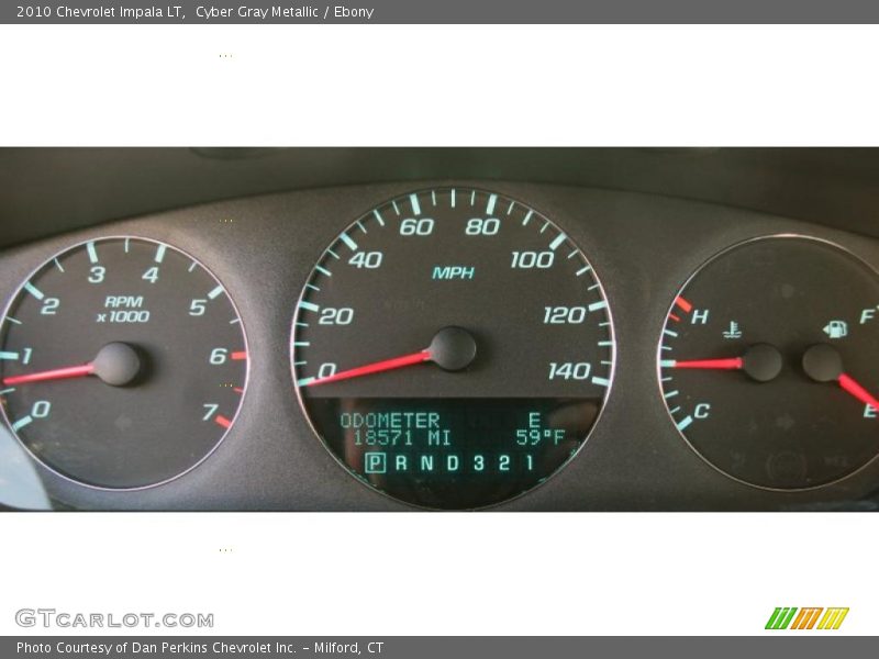 Cyber Gray Metallic / Ebony 2010 Chevrolet Impala LT