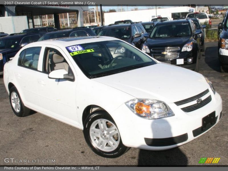 Summit White / Gray 2007 Chevrolet Cobalt LT Sedan