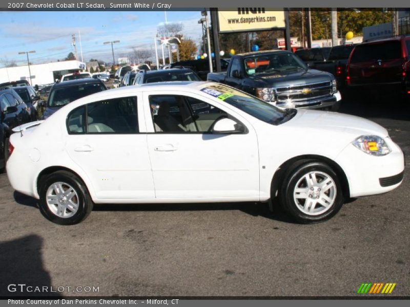 Summit White / Gray 2007 Chevrolet Cobalt LT Sedan