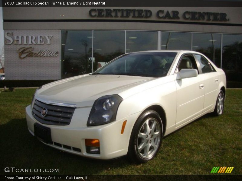 White Diamond / Light Neutral 2003 Cadillac CTS Sedan