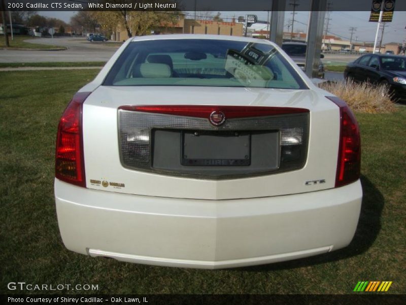White Diamond / Light Neutral 2003 Cadillac CTS Sedan