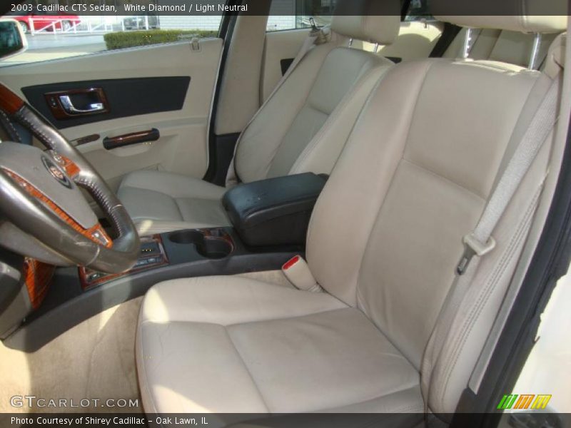White Diamond / Light Neutral 2003 Cadillac CTS Sedan