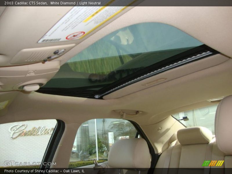 White Diamond / Light Neutral 2003 Cadillac CTS Sedan