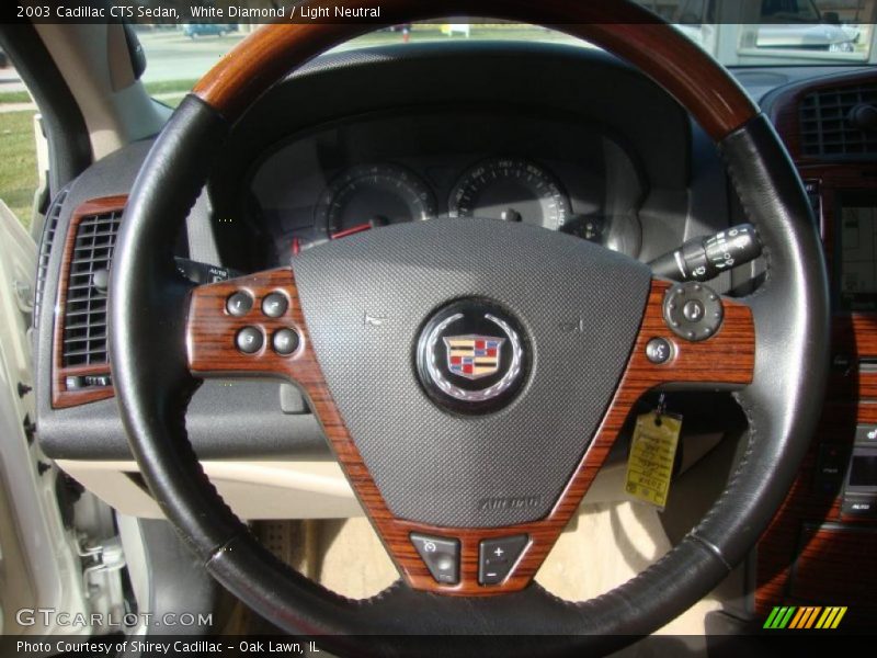White Diamond / Light Neutral 2003 Cadillac CTS Sedan
