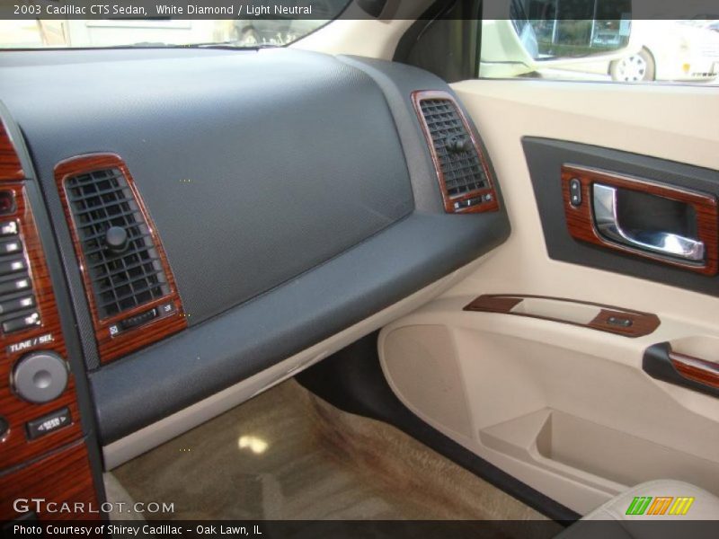 White Diamond / Light Neutral 2003 Cadillac CTS Sedan