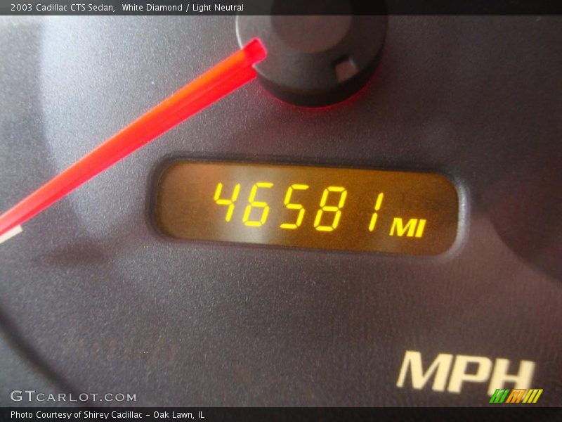 White Diamond / Light Neutral 2003 Cadillac CTS Sedan